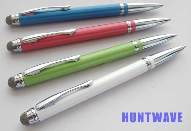Multi_function stylus with ball pen and fabric tip_ AS024